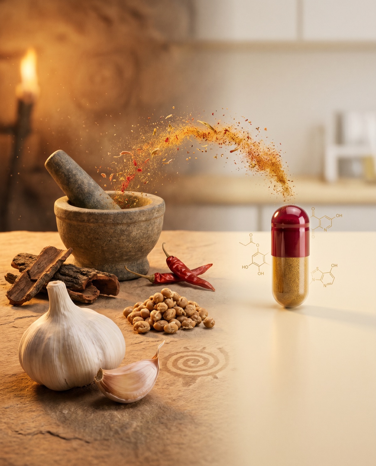 Los 4 ingredientes de Vital Secreto Ancestral